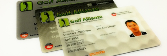 Payment via Paypal for Reprinting of Golf Allianze Membership Card